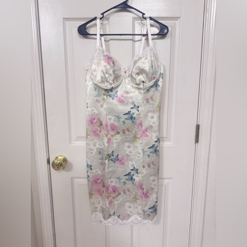 VICTORIA'S SECRET Wicked Satin Lace-Trim Slip Dress size XL NWT retail$120 - Picture 4 of 10